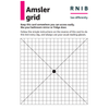 Card with an Amsler grid design (Macular degeneration eye test chart)