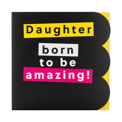 Amazing daughter birthday card