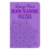 Front cover of Large Print Brain Training Puzzles book