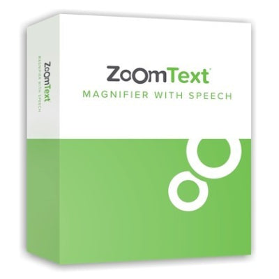 Zoomtext Magnifier with speech software packaging