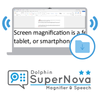 Artwork and visualisation for SuperNova Magnifier & Speech software