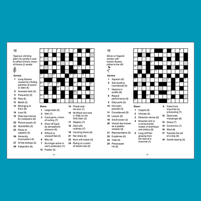 Sample puzzle from Kew gardens large print crosswords