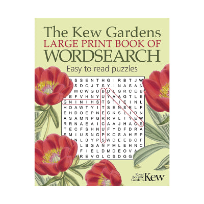 Kew gardens large print wordsearch