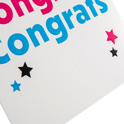 Alternative view of Congratulations card