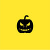 A yellow cover depicting an evil pumpkin