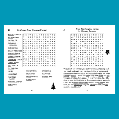 Sample puzzle from Kew gardens large print wordsearch