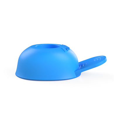 Side view of EziDrops eye drop applicator  against a white background