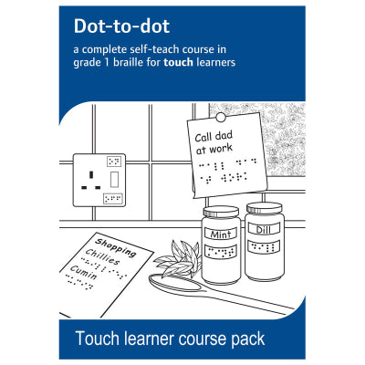 Dot-to-dot touch learners braille course pack