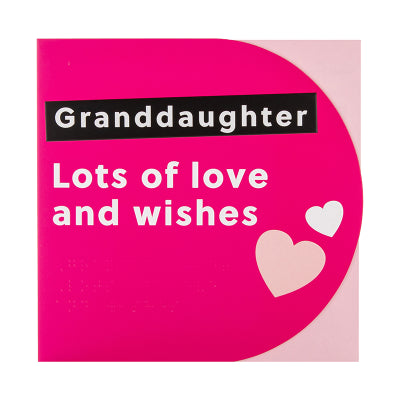 Granddaughter birthday card