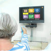 A woman using the GuideConnect TV package