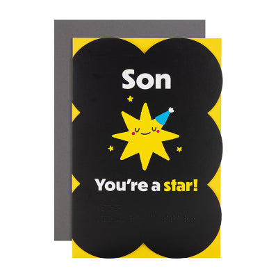 Son birthday card with envelope