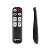 Front and side view of the remote control