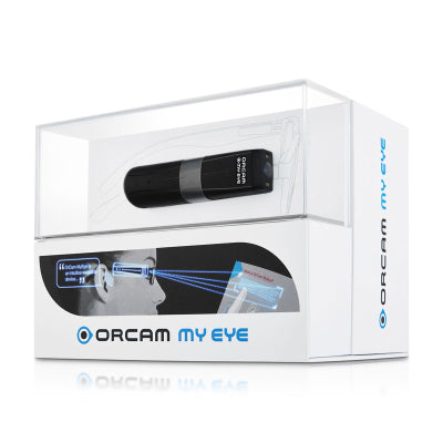 OrCam MyEye Assistive Eye Wear in packaging