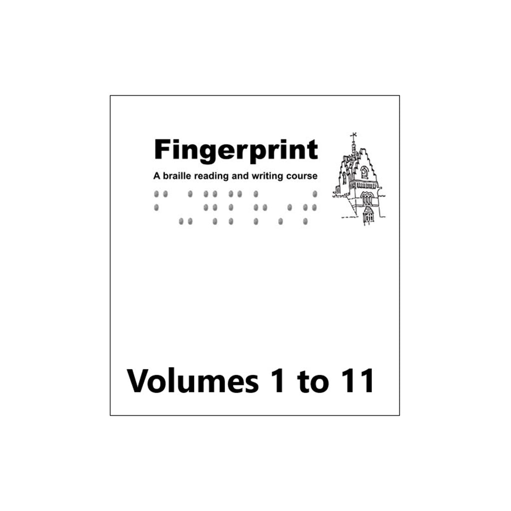 Front cover for fingerprint braille course - volumes 1 to 11