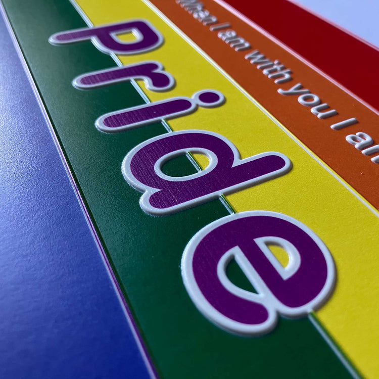 Alternative view of Inclusive Rainbow Pride charity card