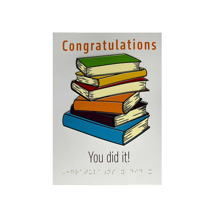 Congratulations you did it, inclusive charity card