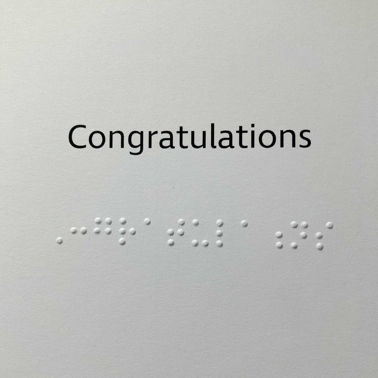 Alternative view of Congratulations you did it, inclusive charity card