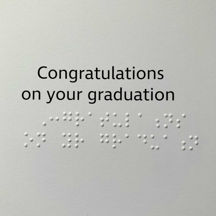 Alternative view of Graduation inclusive charity card