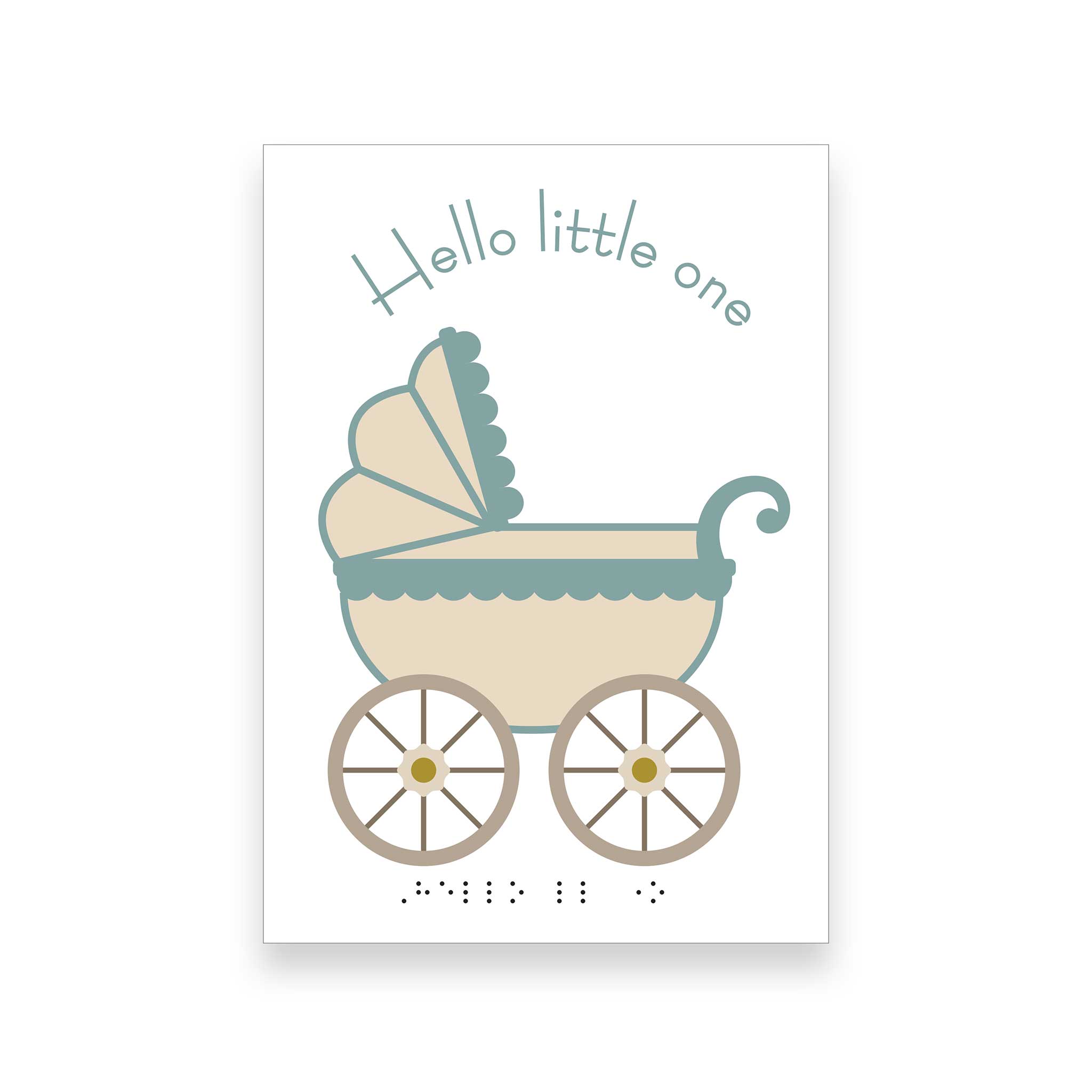Inclusive new baby charity card | RNIB Shop