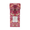 Decorative box with floral pattern on a white background