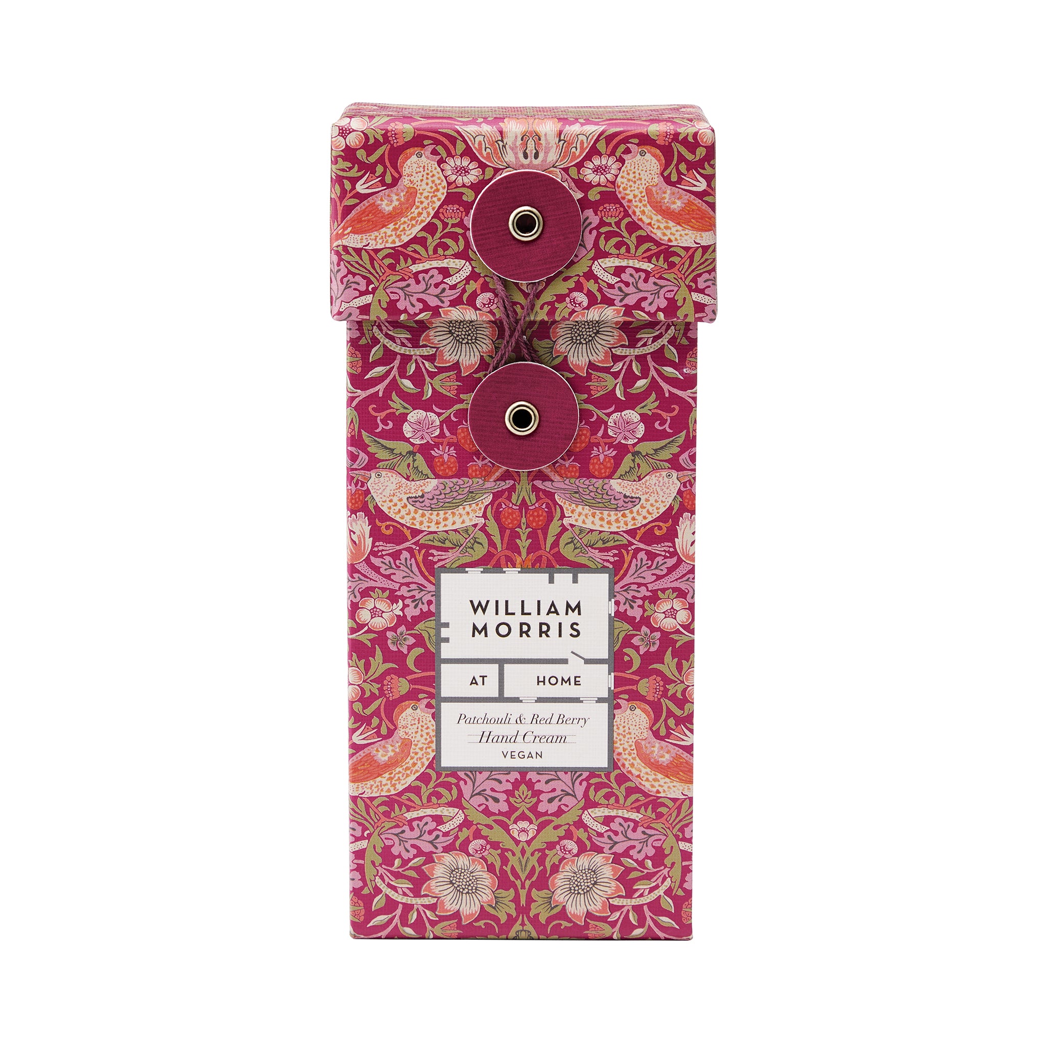 Decorative box with floral pattern on a white background