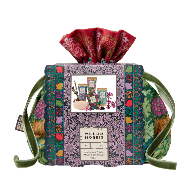 Alternative view of William Morris festive velvet pouch