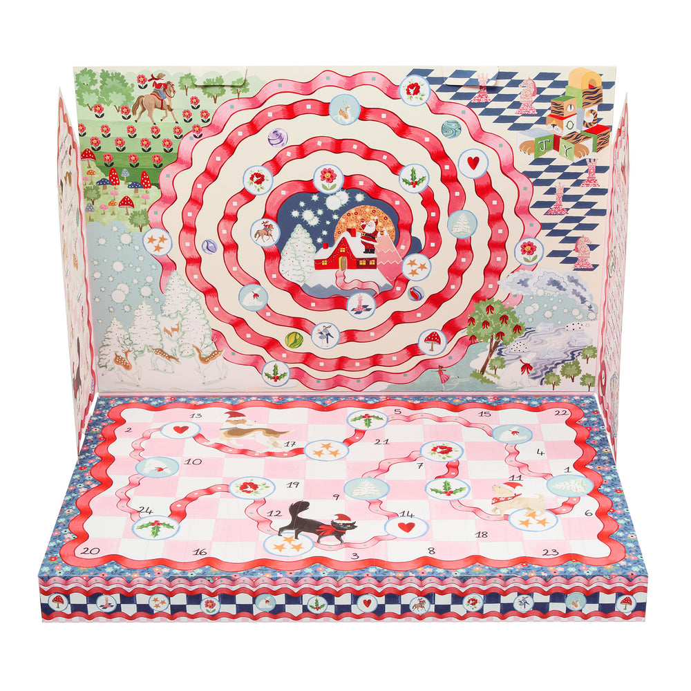 Cath Kidston beauty advent calendar front view.