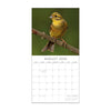 Calendar for August 2026 featuring a yellow bird on a branch