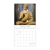 Calendar page for August 2026 with a Buddha statue design on a white background