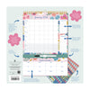 Rear cover of Floral-themed planner with January 2026 layout on a white background