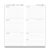Sample diary pages showing a week to view