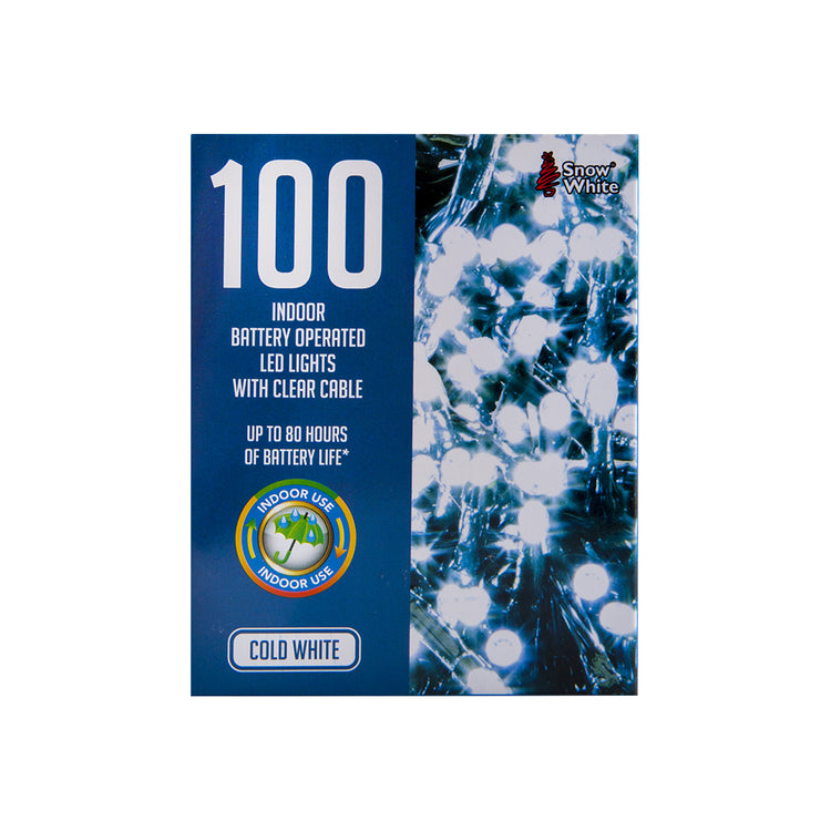 100 LED small indoor Lights cold