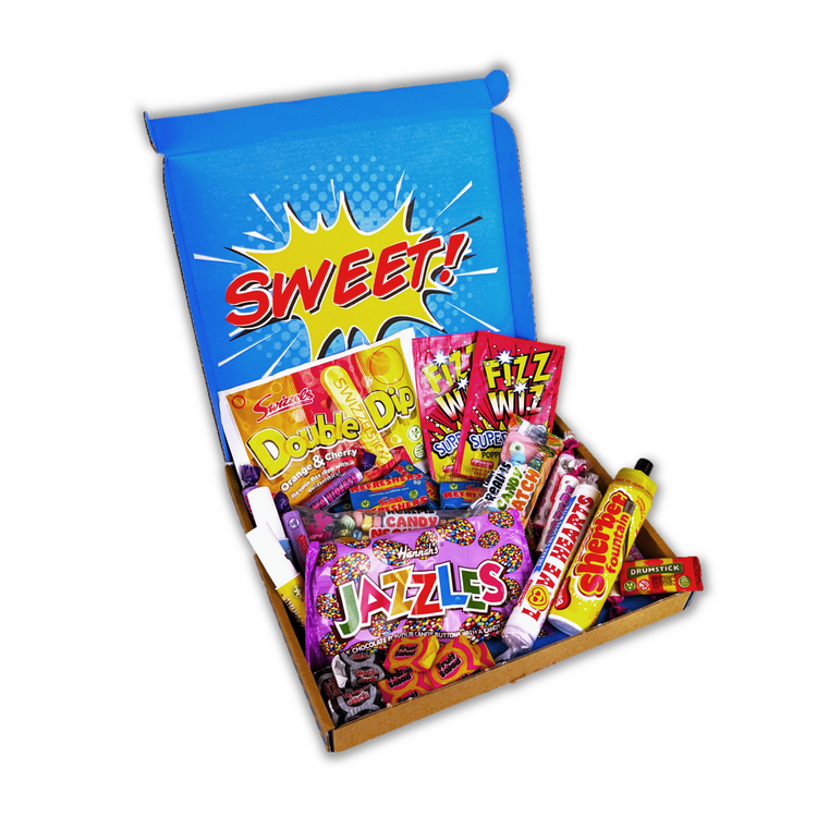 Retro sweets letter box gift