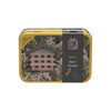 Gift in a tin packaging with a bee hotel model and floral design