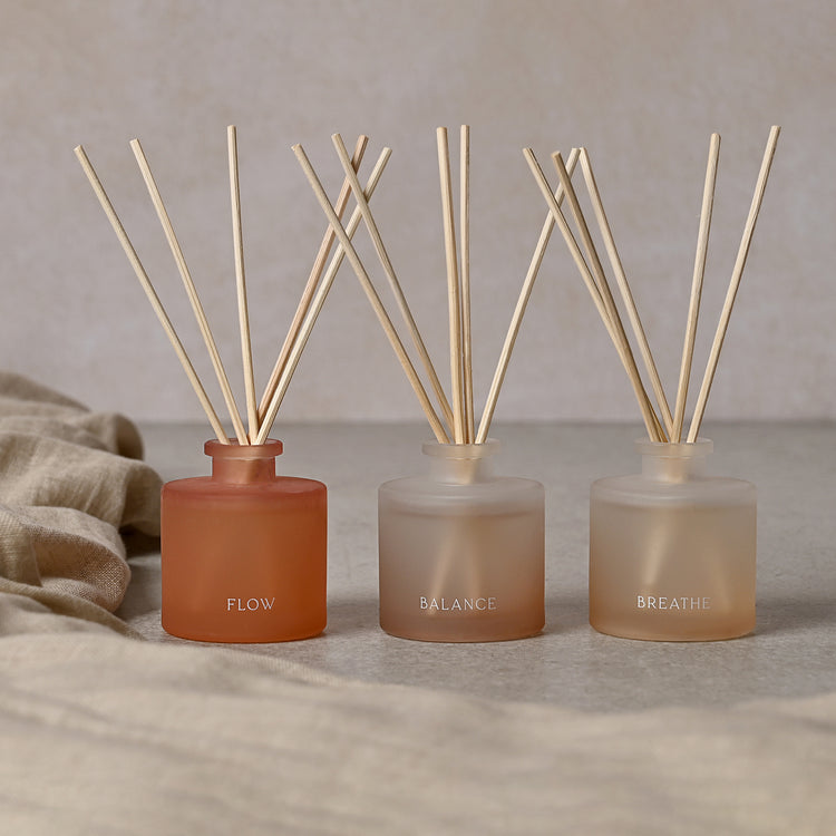 Alternative view of Serenity Tranquil set of three diffusers – Flow, Balance and Breathe
