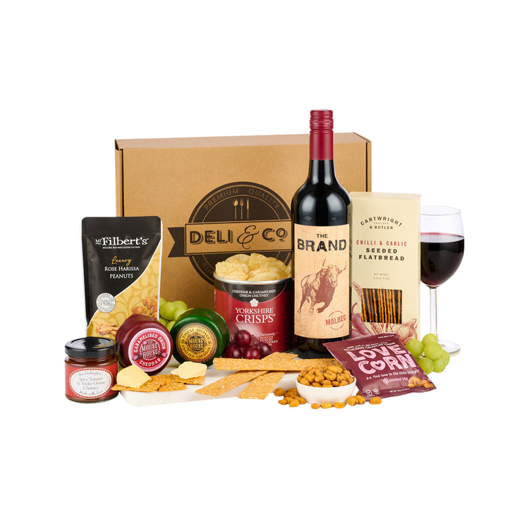 Wine and cheese hamper