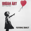 2027 Urban Art calendar featuring an illustration of a girl with a red balloon on a white background.