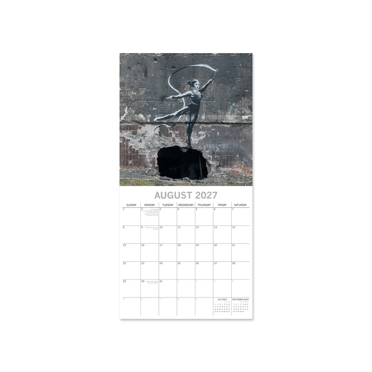 Alternative view of 2027 Square Wall Calendar Urban Art