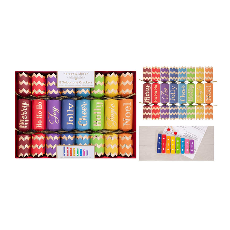 8 Xylophone musical Christmas crackers
