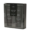 Wash duo gift set with hair and body wash and face wash in a black packaging box.