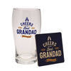 Well Crafted Pint Glass and Coaster Set – Grandad