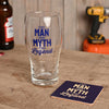 Well Crafted Pint Glass and Coaster Set – The Legend