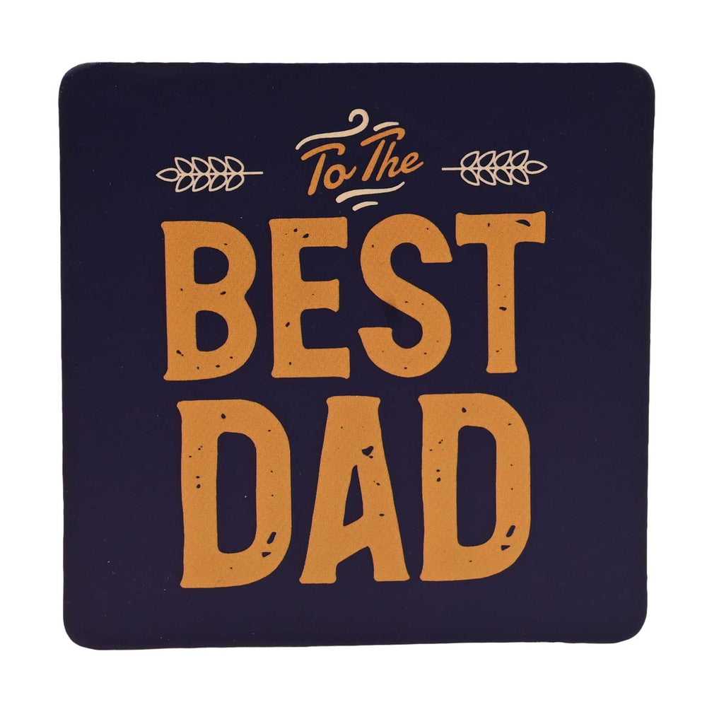 Well Crafted Glass Mug, Sock and Coaster Set – Dad