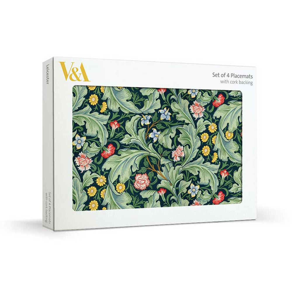 Packaging of V&A set of 4 placemats with floral design