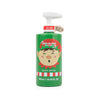 A green pump bottle of Sing-Along Hand Soap in Candy Apple scent, featuring a cartoon elf face on the label, with a white pump dispenser and a small hanging tag, set against a plain white background.