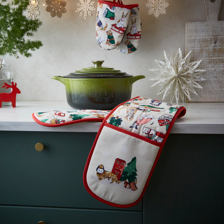Merry Mutts cotton double oven glove